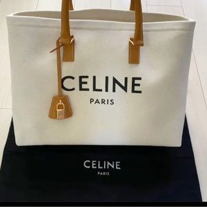 Authentic Céline Cabas Canvas Tote